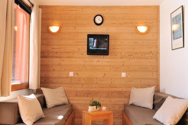 Knusse studio op de piste in Belle Plagne met balkon op het zuiden - thumbnail 2