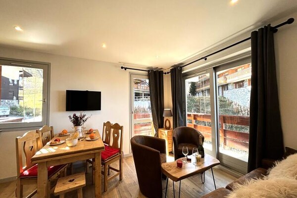 Licht appartement op 70m van de piste met panoramisch bergzicht - thumbnail 1
