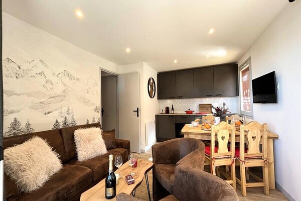 Licht appartement op 70m van de piste met panoramisch bergzicht - thumbnail 3