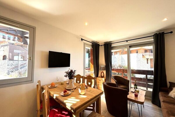Licht appartement op 70m van de piste met panoramisch bergzicht - thumbnail 6