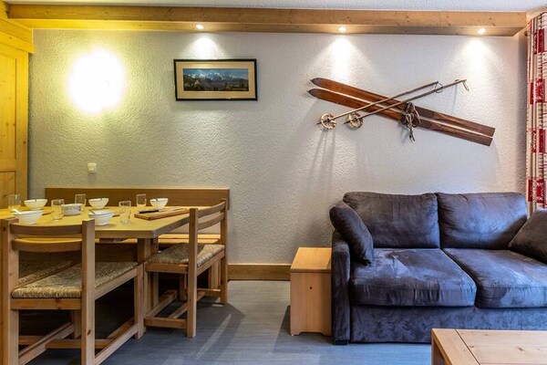 Ski-in, ski-out appartement voor 7 personen aan de piste in Méribel Mottaret - thumbnail 3