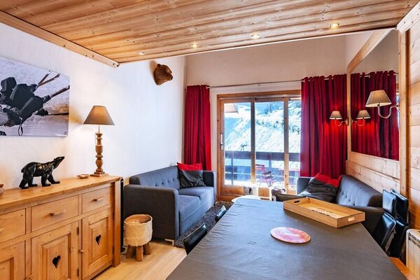 Appartement 8p in Méribel Mottaret met ski-in, ski-out en zuidbalkon - thumbnail 3
