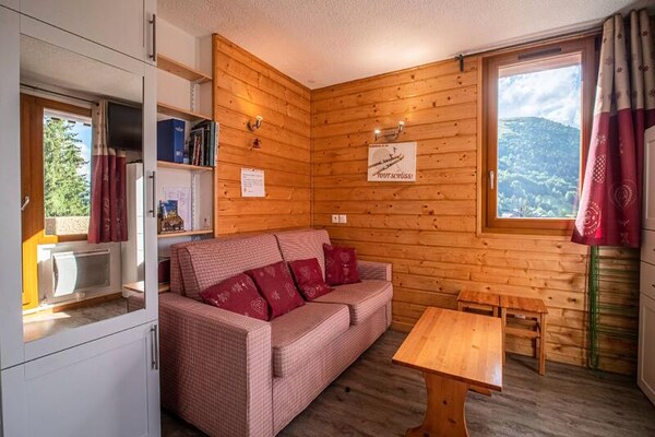 Appartement op de piste in Valmorel met panoramisch uitzicht - thumbnail 2