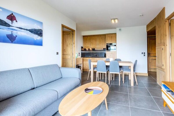 Alpenappartement voor 6 personen direct aan de piste in Valmorel - thumbnail 2