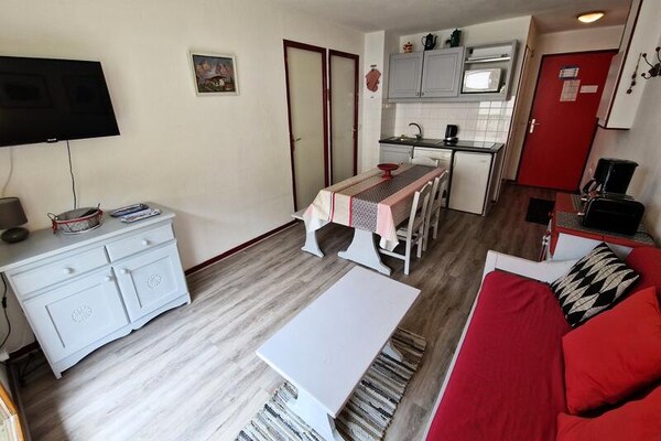 Appartement 6p in Modane met balkon op zuiden, 100m van de piste - thumbnail 5