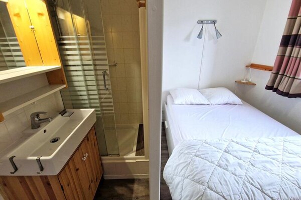 Knus appartement Les Arcs 1800 met balkon en uitzicht op het Vanoise-massief - thumbnail 6