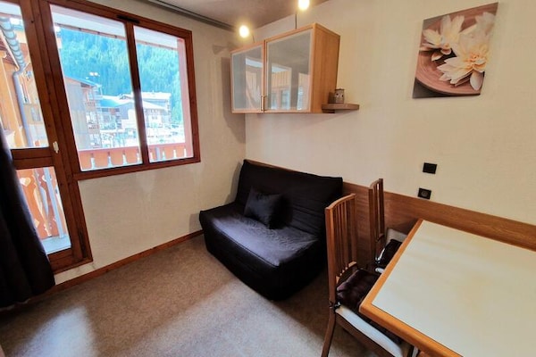 Knusse studio voor 5 op de piste in Modane, Franse Alpen - thumbnail 4