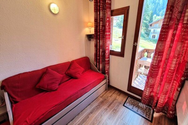 Studio aan de piste in Modane met balkon op het zuiden - thumbnail 5