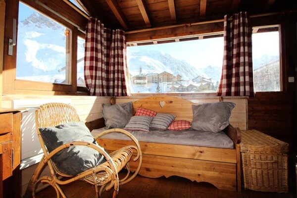 Authentiek chaletappartement in Tignes met zicht op de Grande Motte - thumbnail 1