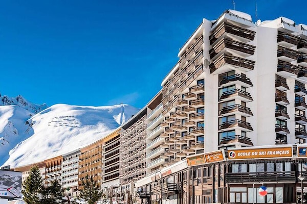 Ski-in/ski-out studio op 8e verdieping met panoramisch uitzicht op het meer van Tignes - thumbnail 5
