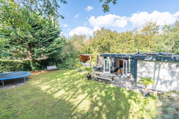 Vrijstaande bosbungalow voor 6 personen met omheinde tuin en oplaadpunt - thumbnail 2