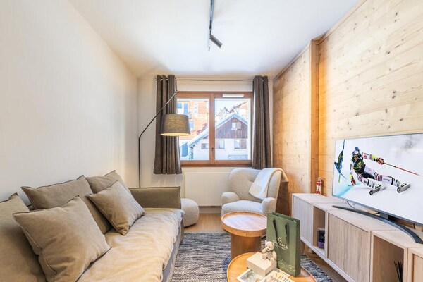 Authentiek appartement in Vieil Alpe, 400m van centrum Alpe d'Huez - thumbnail 1