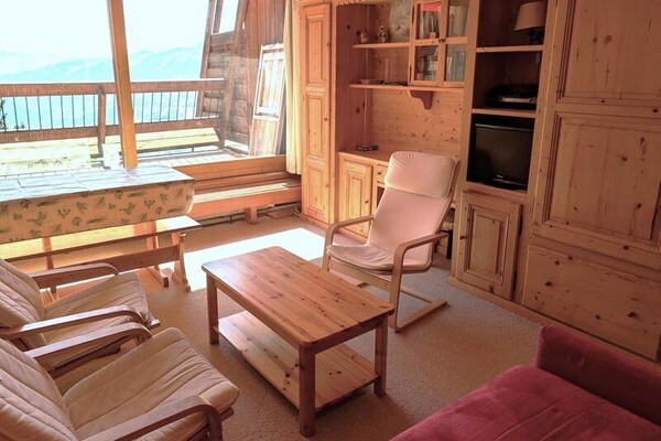 Appartement 6 pers. in Arc 1600 met uitzicht en nabij de piste - thumbnail 1
