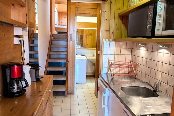 Appartement 6 pers. in Arc 1600 met uitzicht en nabij de piste - thumbnail 6