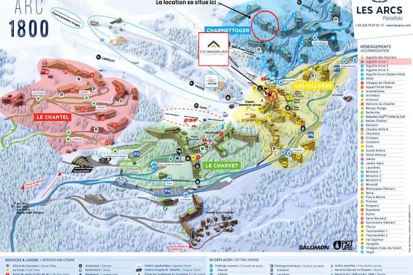 Duplexappartement Résidence Aiguille Grive: ski-in ski-out in Les Arcs - thumbnail 5