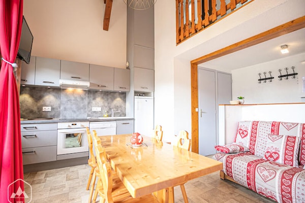 Résidence Fleurs: Alpenappartement met zicht op de pistes in Aussois - thumbnail 4