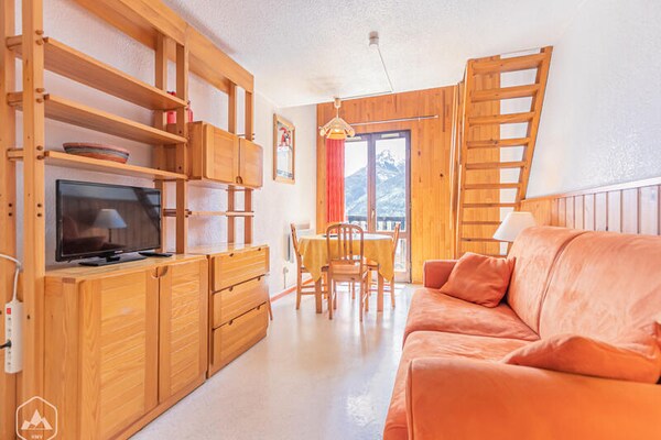 Knus appartement met balkon en bergzicht op 300m van de piste in Aussois - thumbnail 2