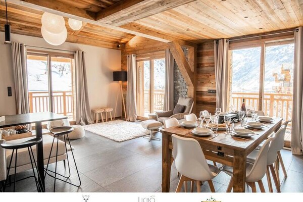 Duplex voor 12 personen met sauna, bubbelbad en uitzicht in Bonneval-sur-Arc - thumbnail 1