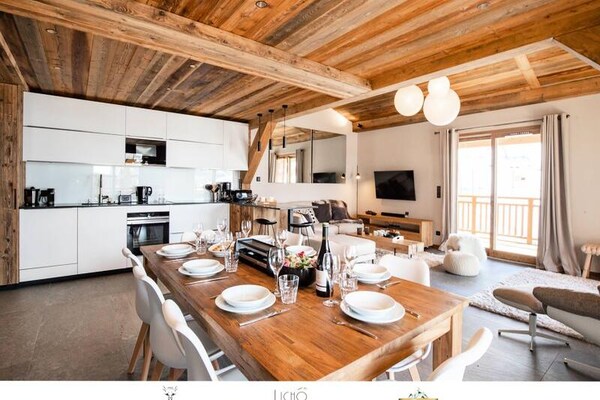 Duplex voor 12 personen met sauna, bubbelbad en uitzicht in Bonneval-sur-Arc - thumbnail 2