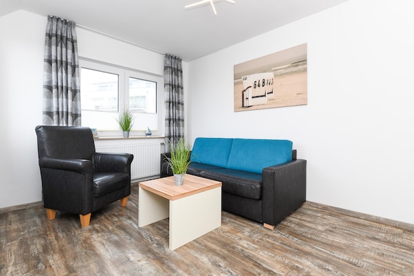 2-persoons modern appartement in Bensersiel op 350m van zee - thumbnail 6