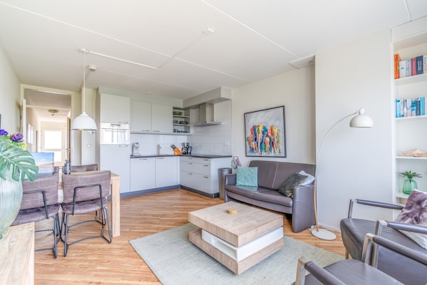 Stijlvol appartement met sauna, uitzicht op zee en duinen in De Koog - thumbnail 4