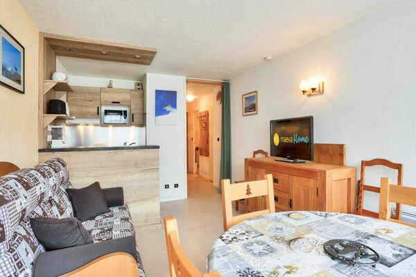 Knusse studio voor 4 personen met balkon in het zonnige Bessans, Haute-Maurienne - thumbnail 2