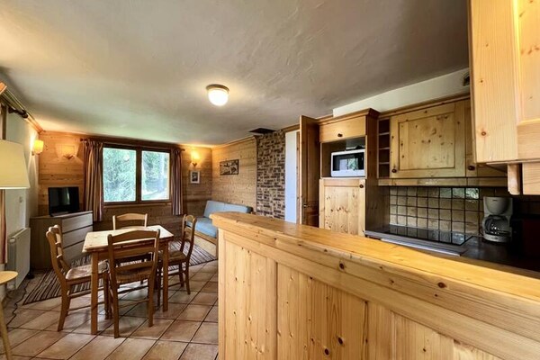 Appartement Le France: knus bergverblijf op 200m van de Morel-lift - thumbnail 5