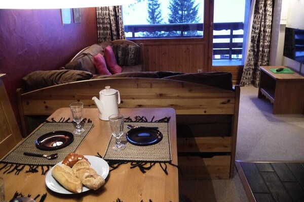 Knus appartement Résidence Plein Soleil in Méribel Mottaret met ski-in/ski-out - thumbnail 5