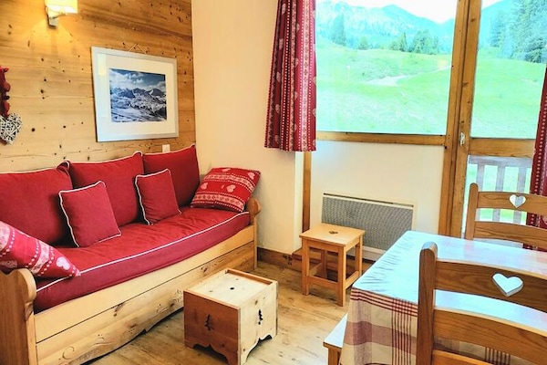 Knusse studio op 2050m met directe piste-toegang en panoramisch uitzicht - thumbnail 1
