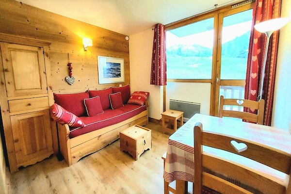 Knusse studio op 2050m met directe piste-toegang en panoramisch uitzicht - thumbnail 2