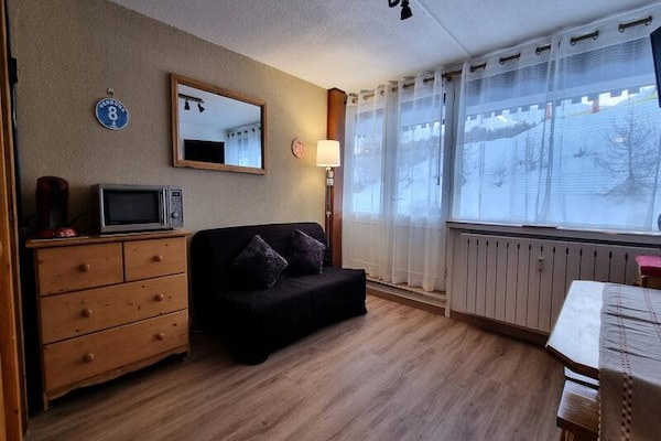 Knus appartement op de begane grond, 100m van de piste in Plagne Centre - thumbnail 1