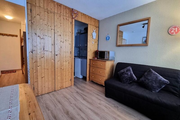 Knus appartement op de begane grond, 100m van de piste in Plagne Centre - thumbnail 2