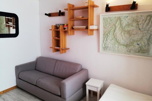 Appartement 6 pers. op de piste in La Plagne - Résidence Les Gentianes - thumbnail 1
