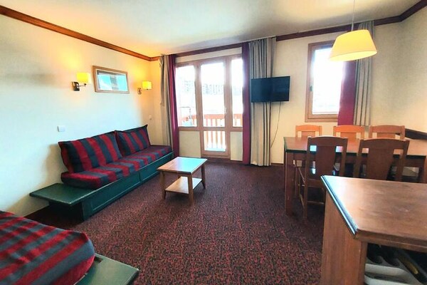 Ski-in/ski-out appartement La Plagne met zuidelijk balkon en piste-uitzicht - thumbnail 5