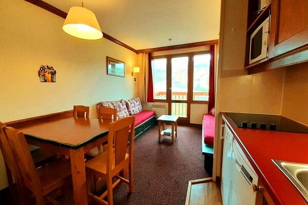 Ski-in/ski-out appartement in La Plagne Tarentaise voor 5 personen - thumbnail 2