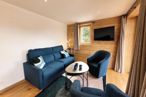 Nieuw appartement in Les Gets, 500m van de piste met zonnig terras - thumbnail 4