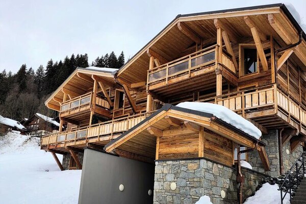 Panoramisch duplex appartement voor 8 personen in Les Gets - thumbnail 1