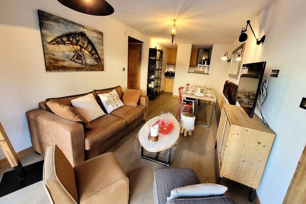 Ruim appartement 8p in Les Gets, direct bij piste & dorp - thumbnail 1