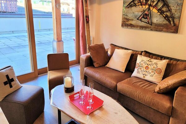 Ruim appartement 8p in Les Gets, direct bij piste & dorp - thumbnail 5