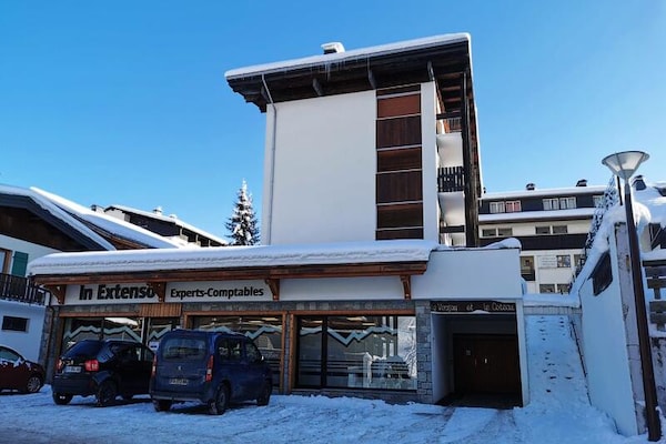 Licht appartement op zuidwesten met balkon, vlakbij het centrum van Les Gets - thumbnail 1
