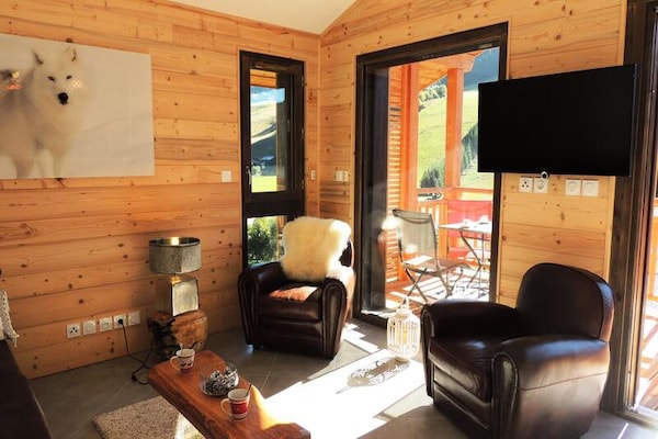 Duplex appartement met panoramisch uitzicht op de pistes in Les Gets - thumbnail 1