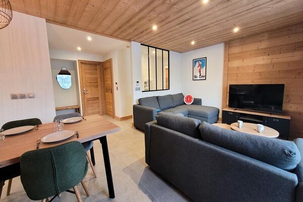 Licht appartement op 50m van de pistes met balkon in Les Gets - thumbnail 5