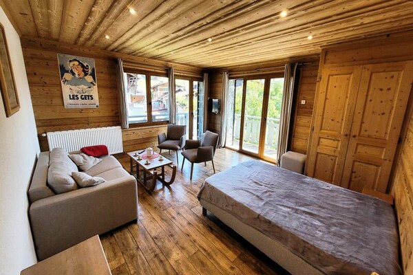 Sfeervol appartement in Résidence Beau Sejour, Les Gets - thumbnail 1