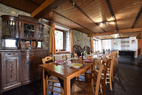 Ruim landhuis voor 22 personen met sauna en bubbelbad in de Ardennen - thumbnail 3