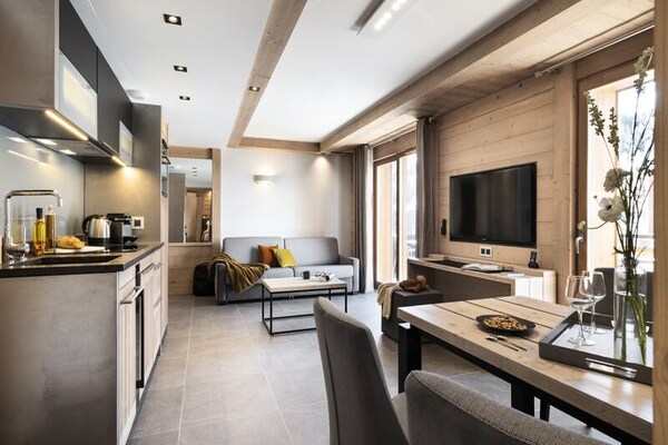 Résidence Akoya in Valmorel: luxe appartement voor 4 personen op 300m van de piste - thumbnail 4
