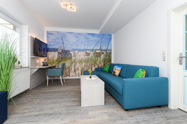 Gelijkvloers appartement met tuin op 1,2 km van het strand in Bensersiel - thumbnail 4