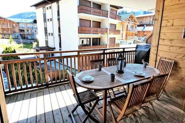 Luxe appartement 6p met terras en bergzicht, 250m van centrum Les Gets - thumbnail 5