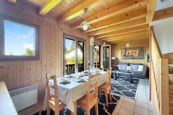 Vrijstaand chalet met bergzicht op 750m van de skilift in Les Carroz - thumbnail 5