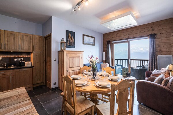 Appartement op de piste in Villard-sur-Doron met gedeeld zwembad - thumbnail 3