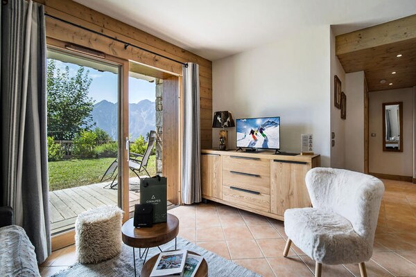 Appartement 6p in Villard-sur-Doron met uitzicht op de Mont Blanc - thumbnail 2